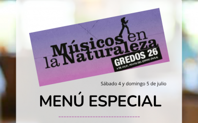 Menú Especial Músicos en la Naturaleza 2026